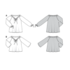 Burda Style Schnittmuster Nr. 6227 - Bluse - Carmenbluse - Banddurchzug – Bild 9