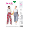 Burda Style Schnittmuster Nr. 6229 - Gummizughose mit Nahttaschen - weites Bein