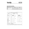 Burda Style Schnittmuster Nr. 6229 - Gummizughose mit Nahttaschen - weites Bein – Bild 8