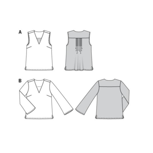 Burda Style Schnittmuster Nr. 6234 - Bluse - Top - V-Ausschnitt – Bild 9