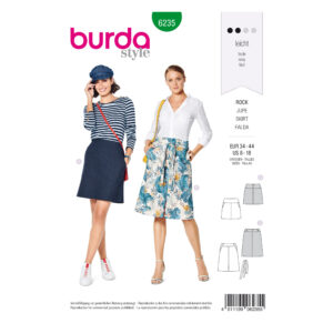 Burda Style Schnittmuster Nr. 6235 - Rock mit Passe - Hüftpassentaschen