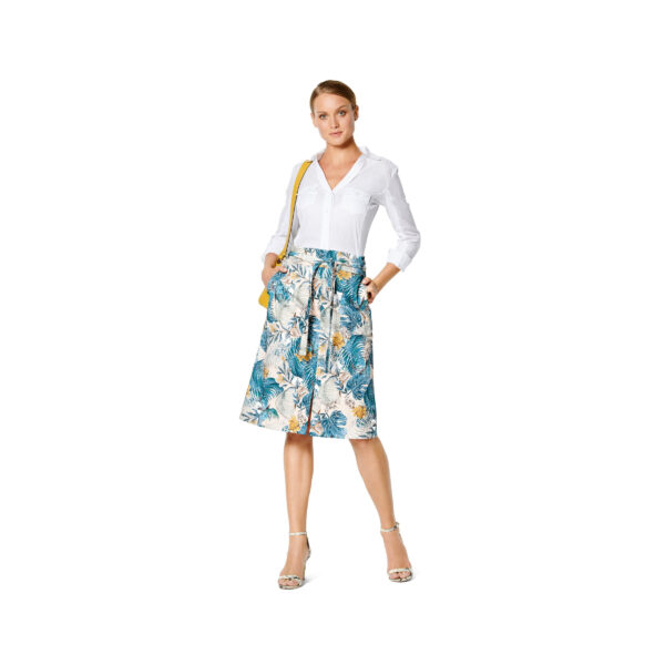 Burda Style Schnittmuster Nr. 6235 - Rock mit Passe - Hüftpassentaschen – Bild 5