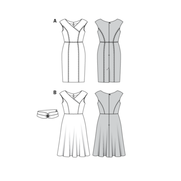 Burda Style Schnittmuster Nr. 6236 - Kleid mit Wickeleffekt - V-Ausschnitt – Bild 9