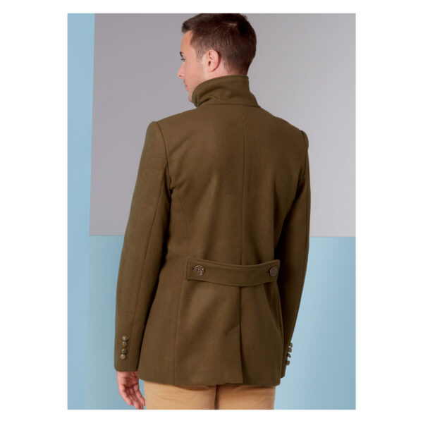 Vogue Schnittmuster V1853 - Herrenjacke - Doppelreiher - Kurzmantel – Bild 7