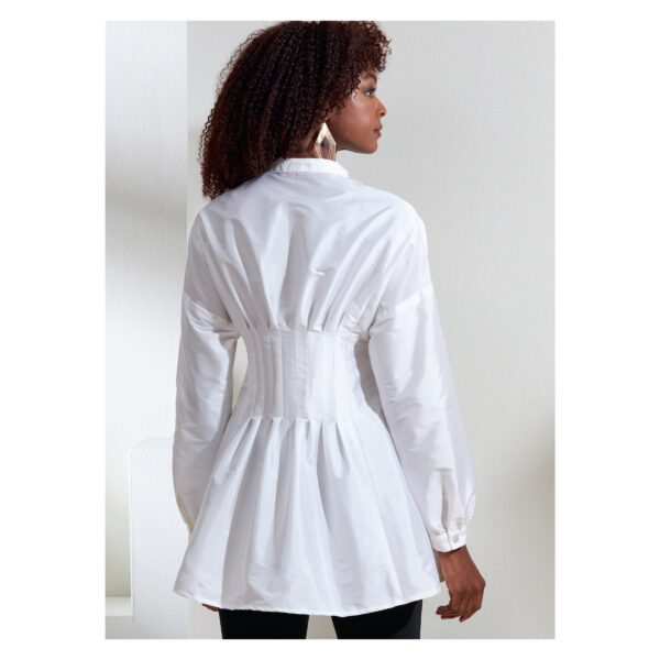 Vogue Schnittmuster V1874 - Bluse - stark tailliert - Langarm oder Kurzarm – Bild 7