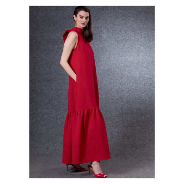 Vogue Schnittmuster V1802 - Kleid - Stehbündchen - ohne Arm – Bild 2
