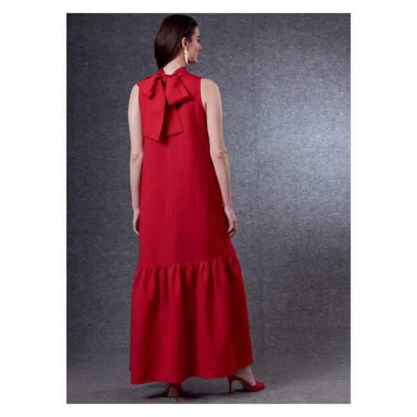 Vogue Schnittmuster V1802 - Kleid - Stehbündchen - ohne Arm – Bild 6