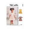 McCalls Schnittmuster M8266 - süßes Kleid für kleine Mädchen - hinten geknöpft