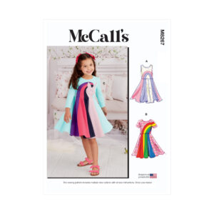 McCalls Schnittmuster M8267 - süßes Kleid mit Motiv  - weit ausgestellt