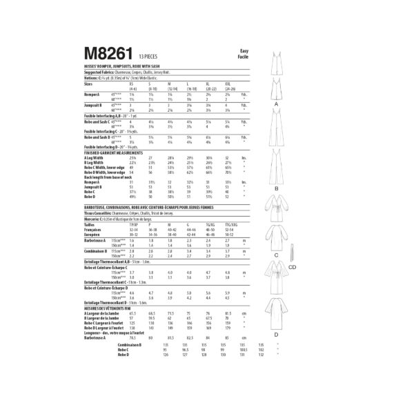 McCalls Schnittmuster M8261 - Overall - Mantel – Bild 8