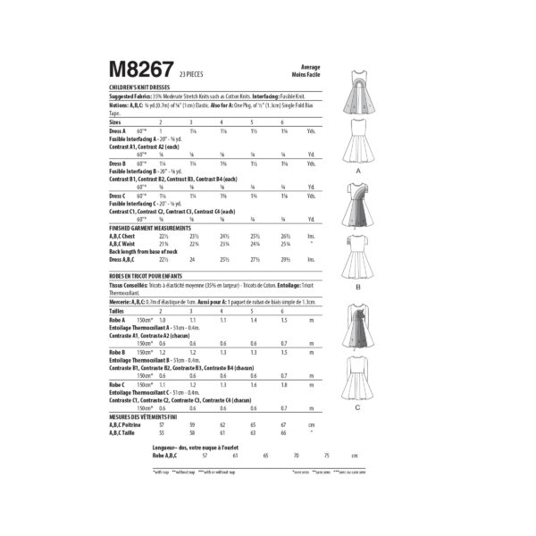 McCalls Schnittmuster M8267 - süßes Kleid mit Motiv  - weit ausgestellt – Bild 7