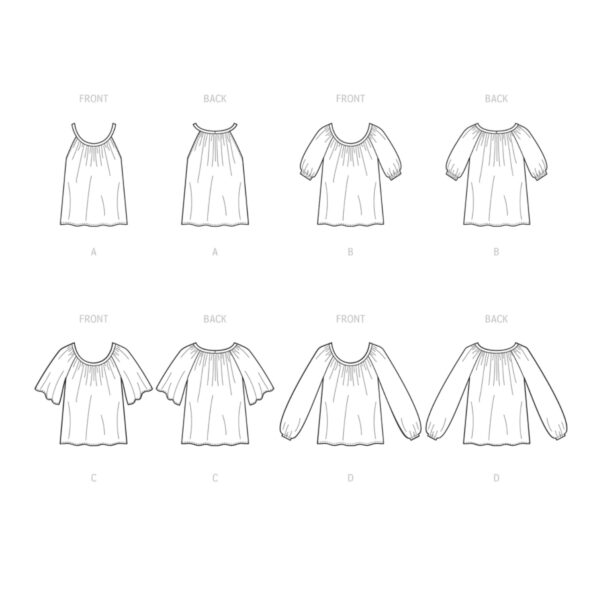 McCalls Schnittmuster M8256 - Bluse - Carmenbluse - große Weite – Bild 9