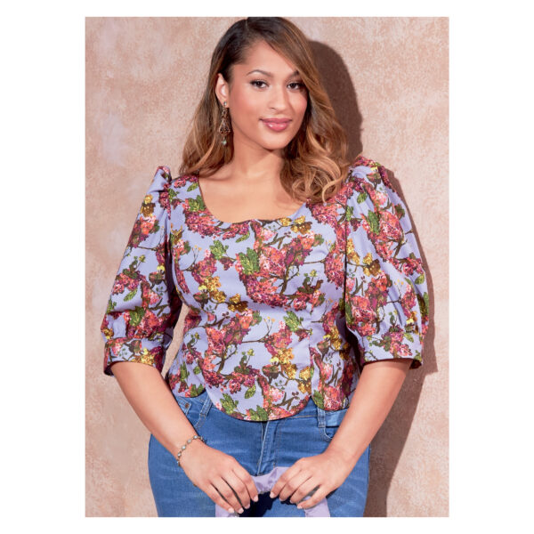 McCalls Schnittmuster M8255 - Bluse tailliert - Kurzbluse – Bild 2