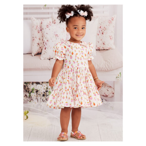 McCalls Schnittmuster M8266 - süßes Kleid für kleine Mädchen - hinten geknöpft – Bild 2