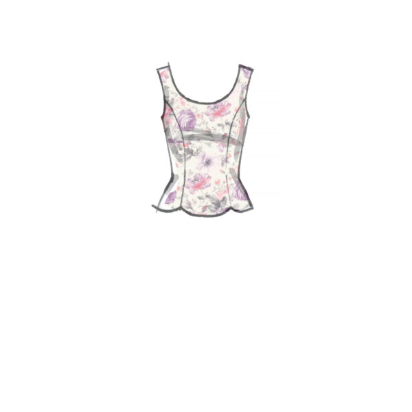 McCalls Schnittmuster M8255 - Bluse tailliert - Kurzbluse – Bild 3