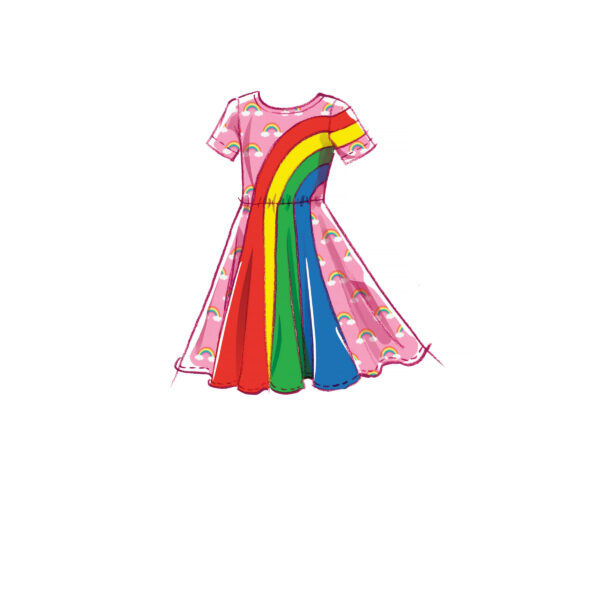 McCalls Schnittmuster M8267 - süßes Kleid mit Motiv  - weit ausgestellt – Bild 5