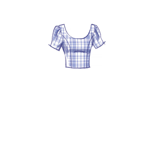 McCalls Schnittmuster M8255 - Bluse tailliert - Kurzbluse – Bild 4