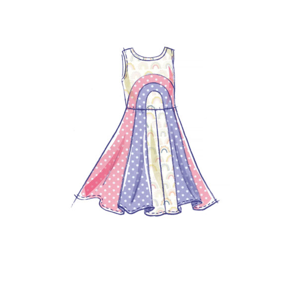 McCalls Schnittmuster M8267 - süßes Kleid mit Motiv  - weit ausgestellt – Bild 6