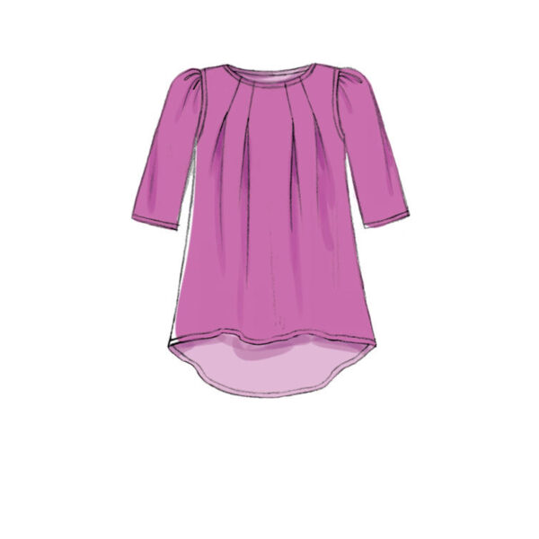 McCalls Schnittmuster M7709 - Bluse oder Kleid mit Falten am Ausschnitt – Bild 3