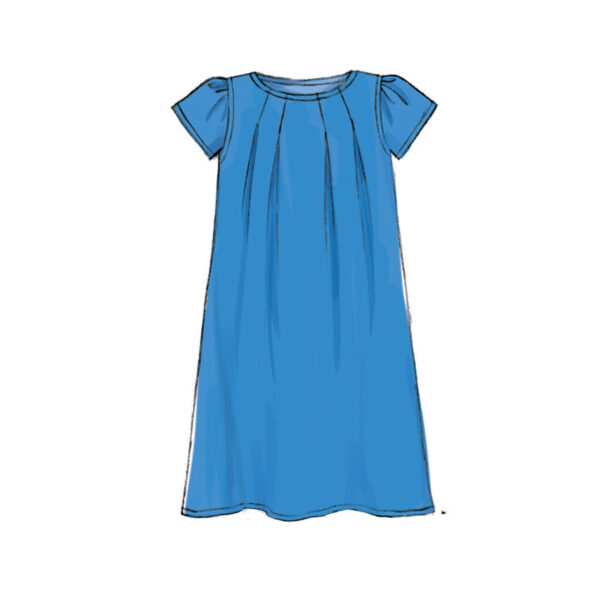 McCalls Schnittmuster M7709 - Bluse oder Kleid mit Falten am Ausschnitt – Bild 4