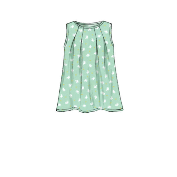 McCalls Schnittmuster M7709 - Bluse oder Kleid mit Falten am Ausschnitt – Bild 6
