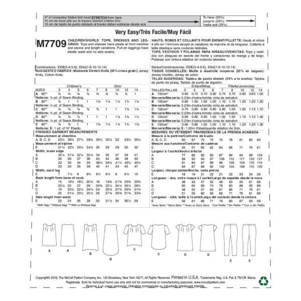 McCalls Schnittmuster M7709 - Bluse oder Kleid mit Falten am Ausschnitt – Bild 10