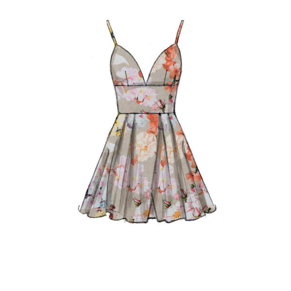McCalls Schnittmuster M7719 - Kleid - Abendkleid - breiter Bund – Bild 5
