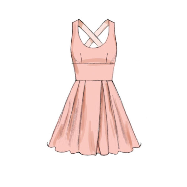 McCalls Schnittmuster M7719 - Kleid - Abendkleid - breiter Bund – Bild 7