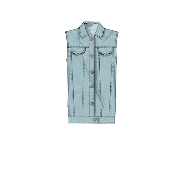 McCalls Schnittmuster M7729 - Jacke - Jeansjacke - Weste – Bild 4