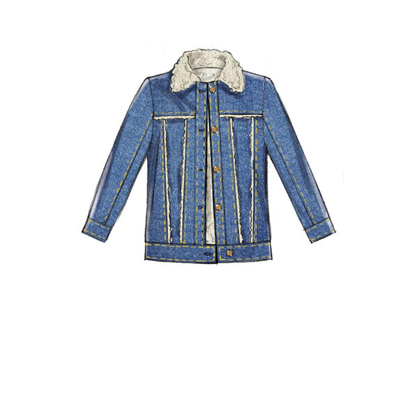 McCalls Schnittmuster M7729 - Jacke - Jeansjacke - Weste – Bild 5