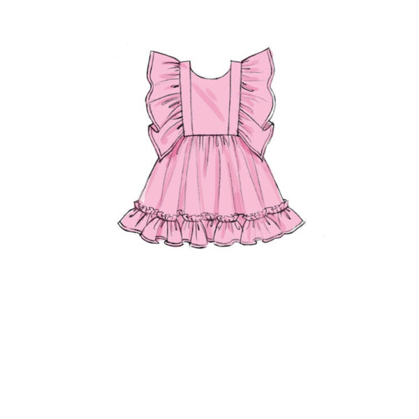 McCalls Schnittmuster M7739 - Kleid mit Rüschen - Trägerkleid - Mädchen – Bild 3