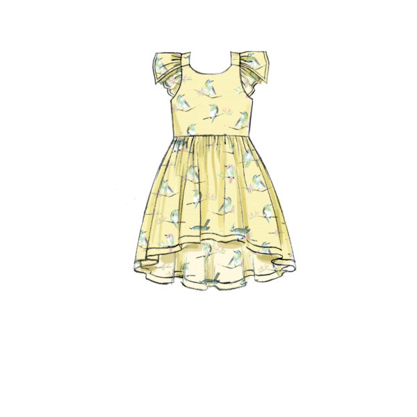 McCalls Schnittmuster M7739 - Kleid mit Rüschen - Trägerkleid - Mädchen – Bild 5