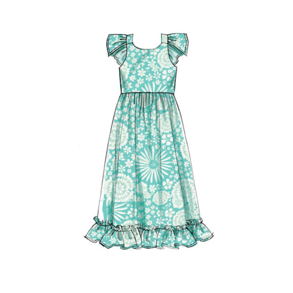 McCalls Schnittmuster M7739 - Kleid mit Rüschen - Trägerkleid - Mädchen – Bild 6