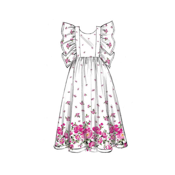 McCalls Schnittmuster M7739 - Kleid mit Rüschen - Trägerkleid - Mädchen – Bild 7
