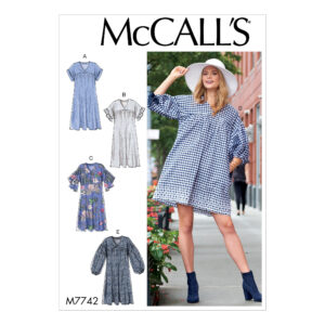 McCalls Schnittmuster M7742 - Kleid - Longbluse - leger - weit