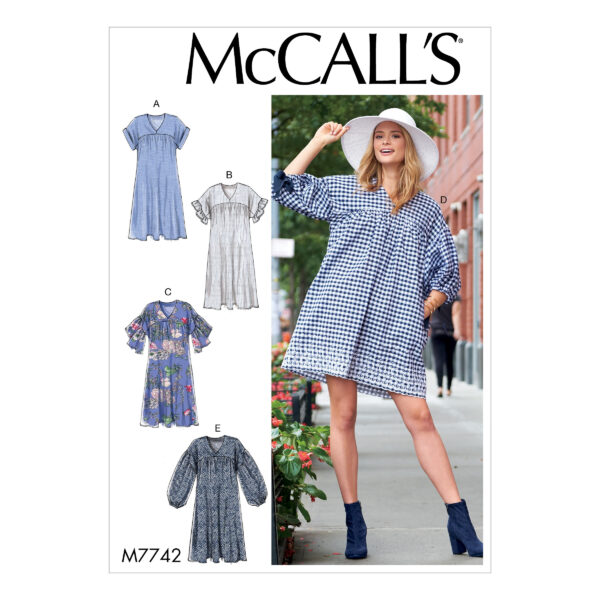 McCalls Schnittmuster M7742 - Kleid - Longbluse - leger - weit