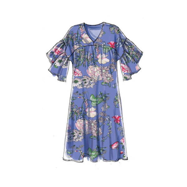 McCalls Schnittmuster M7742 - Kleid - Longbluse - leger - weit – Bild 3