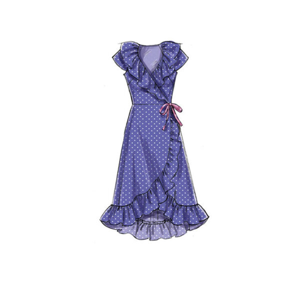 McCalls Schnittmuster M7745 - Kleid - Wickelkleid - angesetzter Rock – Bild 4