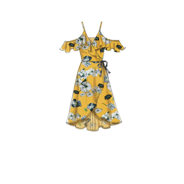 McCalls Schnittmuster M7745 - Kleid - Wickelkleid - angesetzter Rock – Bild 5