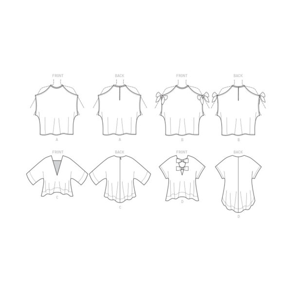 McCalls Schnittmuster M7750 - Bluse - Shirt - lässig weit - Saumvarianten – Bild 9