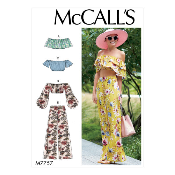 McCalls Schnittmuster M7757 - Hose und Top - leichte, luftige Stoffe