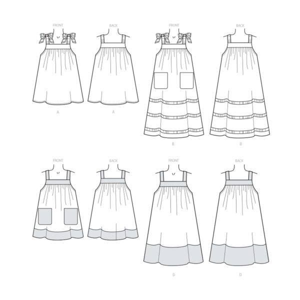 McCalls Schnittmuster M7768 - Kleid - Trägerkleid - Hängerchen – Bild 10