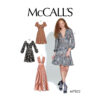 McCalls Schnittmuster M7802 - Kleid - hohe Taille - Bund