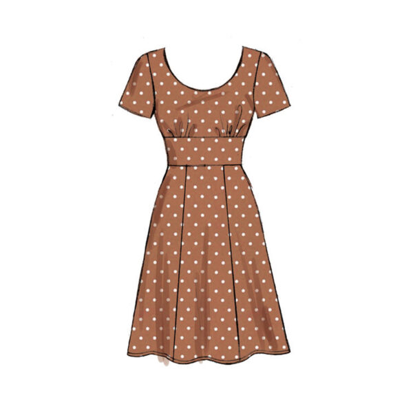 McCalls Schnittmuster M7802 - Kleid - hohe Taille - Bund – Bild 3