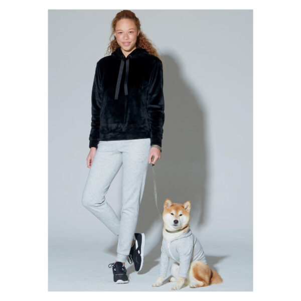 McCalls Schnittmuster M7816 - Sweatshirt mit Kapuze - Legging - Hundepullover – Bild 2