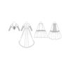 McCalls Schnittmuster M7826 - Kostüm -Kleid - mit Schleppe - Angela Clayton – Bild 9