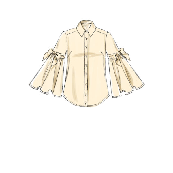 McCalls Schnittmuster M7838 - Bluse - Puffärmel - Knopfleiste – Bild 3
