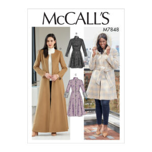 McCalls Schnittmuster M7848 - Jacke - Mantel - nach unten ausgestellt