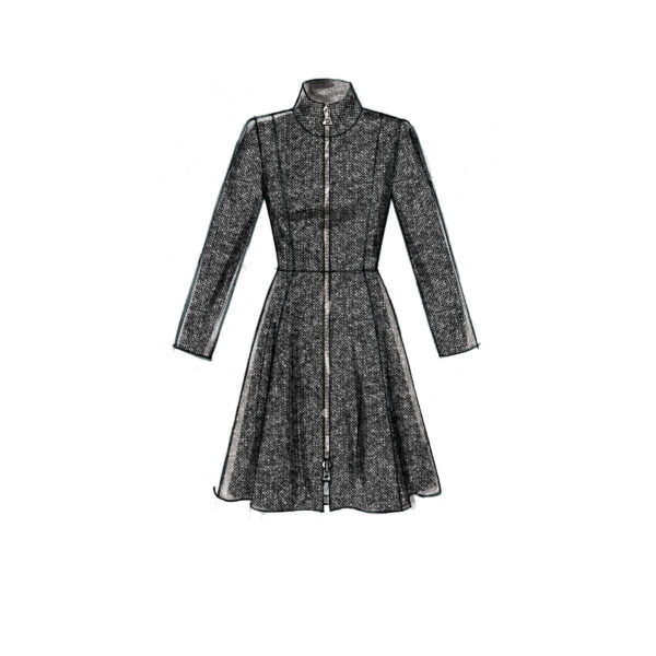 McCalls Schnittmuster M7848 - Jacke - Mantel - nach unten ausgestellt – Bild 4