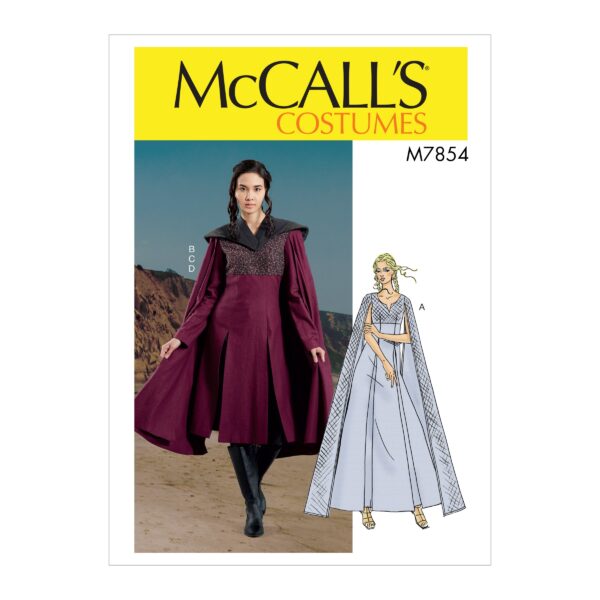 McCalls Schnittmuster M7854 - Kostüm - Kleid - Umhang - Cosplay - Steampunk